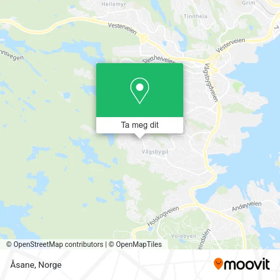 Åsane kart