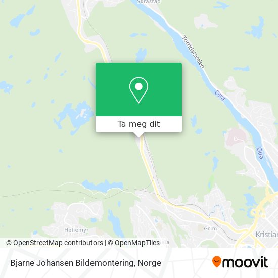 Bjarne Johansen Bildemontering kart