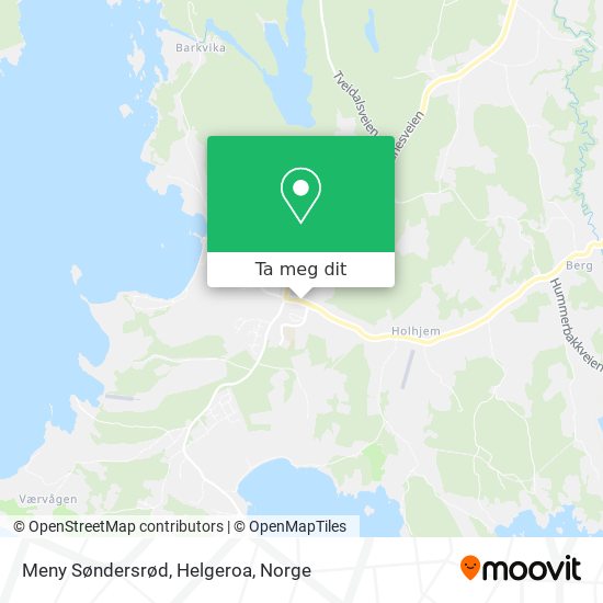 Meny Søndersrød, Helgeroa kart
