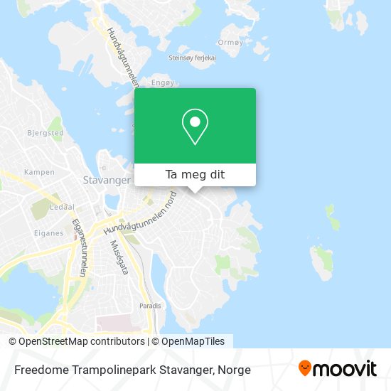 Freedome Trampolinepark Stavanger kart