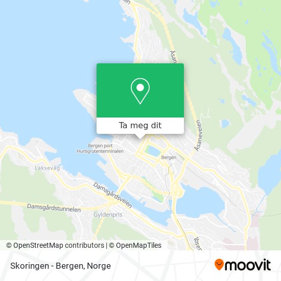 Skoringen - Bergen kart