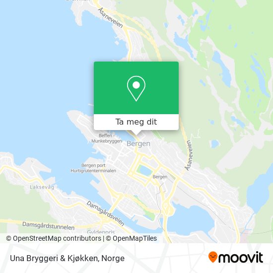 Una Bryggeri & Kjøkken kart