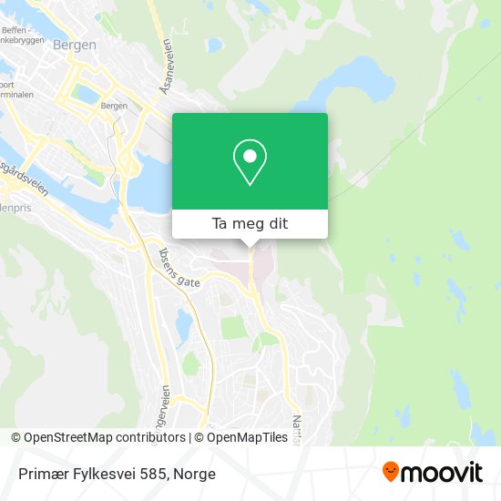 Primær Fylkesvei 585 kart