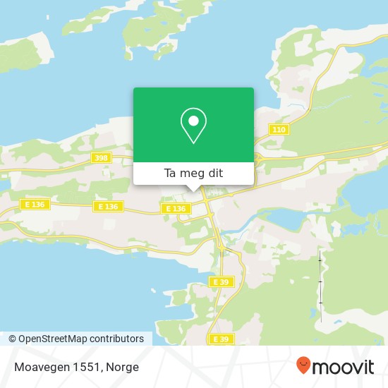 Moavegen 1551 kart