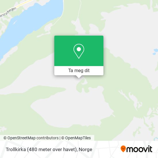 Trollkirka (480 meter over havet) kart