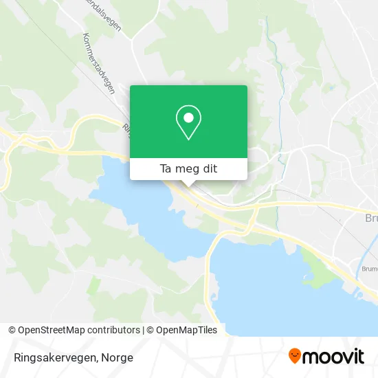 Ringsakervegen kart