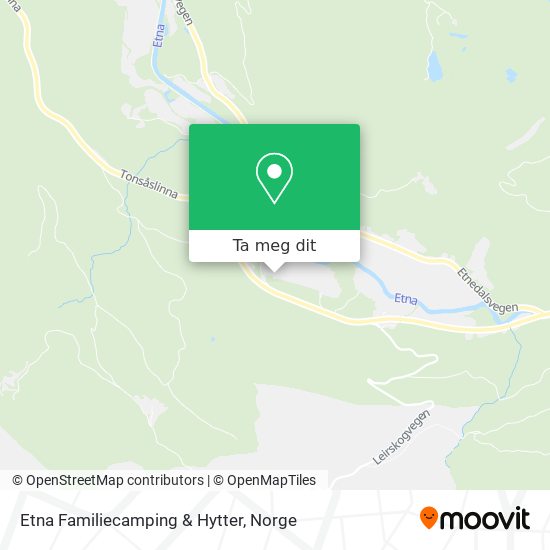 Etna Familiecamping & Hytter kart