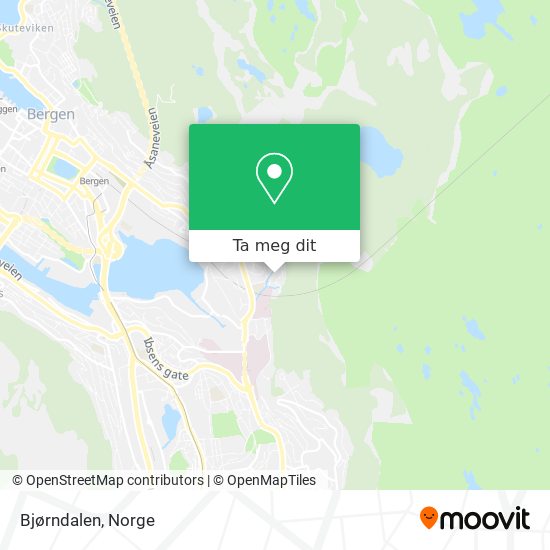 Bjørndalen kart