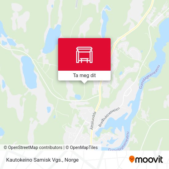 Kautokeino Samisk Vgs. kart