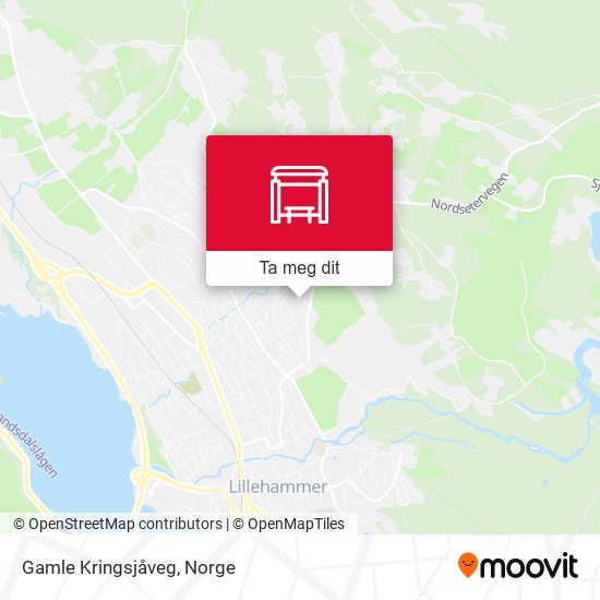 Gamle Kringsjåveg kart