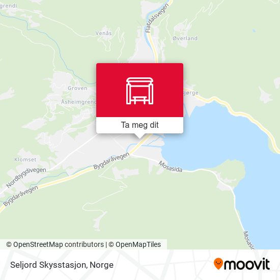 Seljord Skysstasjon kart