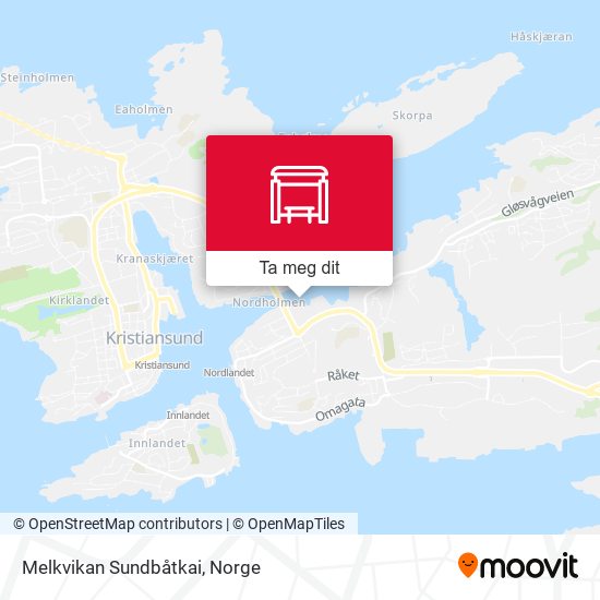 Melkvikan Sundbåtkai kart