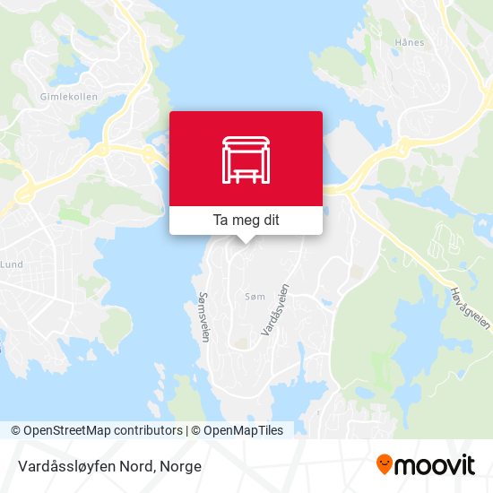 Vardåssløyfen Nord kart
