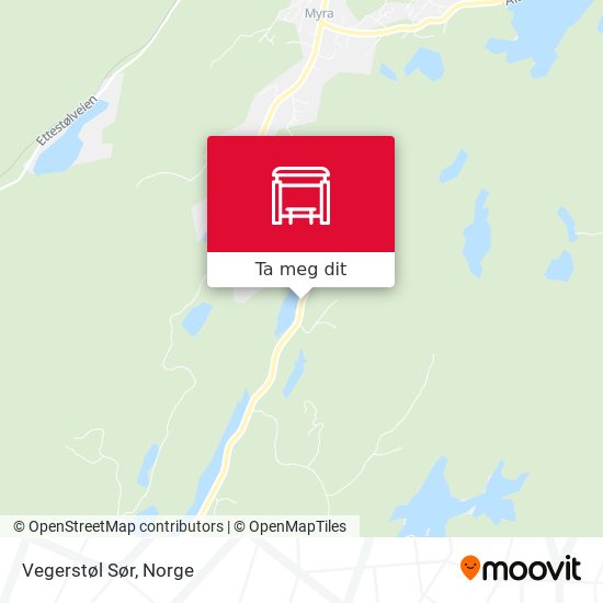 Vegerstøl Sør kart