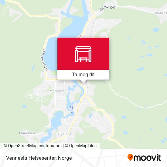 Vennesla Helsesenter kart