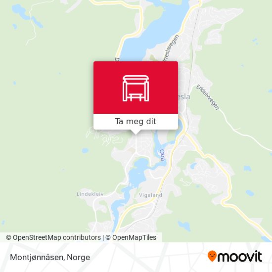 Montjønnåsen kart