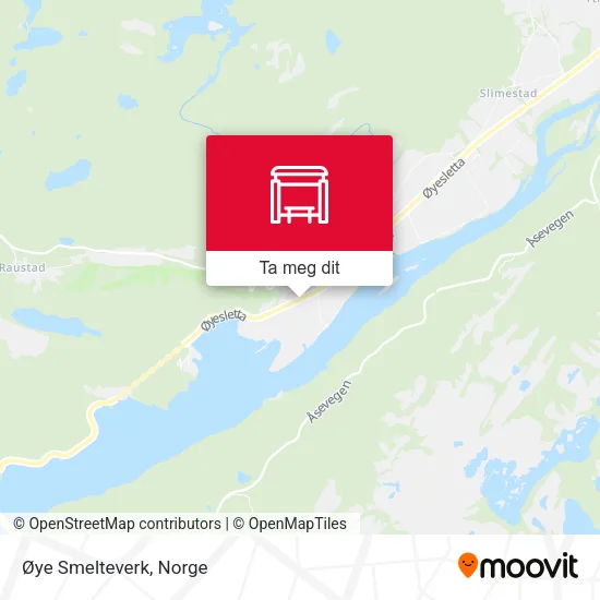 Øye Smelteverk kart