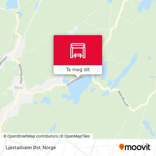 Ljøstadvann Øst kart