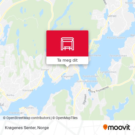 Krøgenes Senter kart