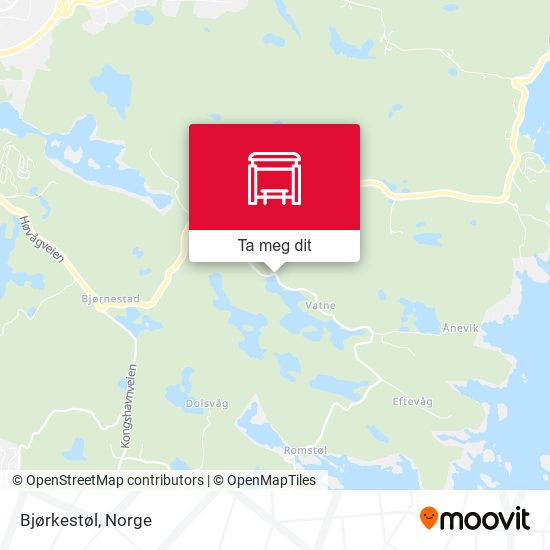 Bjørkestøl kart