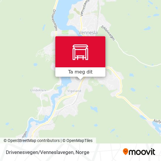 Drivenesvegen/Venneslavegen kart