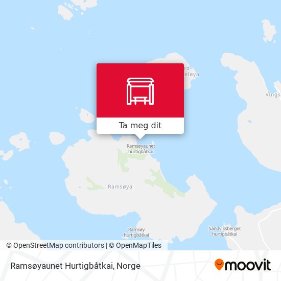 Ramsøyaunet Hurtigbåtkai kart