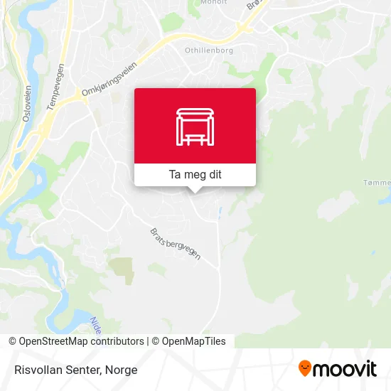 Risvollan Senter kart