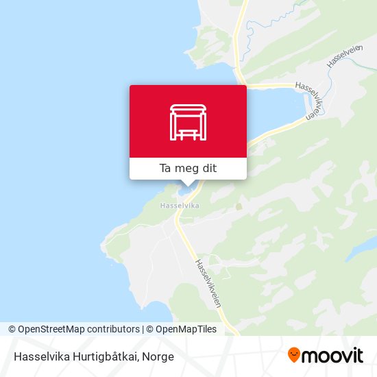 Hasselvika Hurtigbåtkai kart