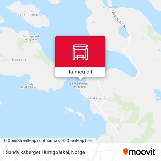 Sandviksberget Hurtigbåtkai kart
