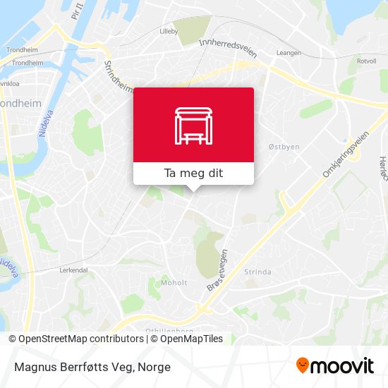 Magnus Berrføtts Veg kart