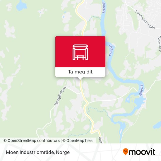 Moen Industriområde kart