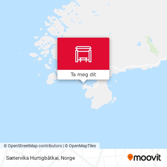 Sætervika Hurtigbåtkai kart