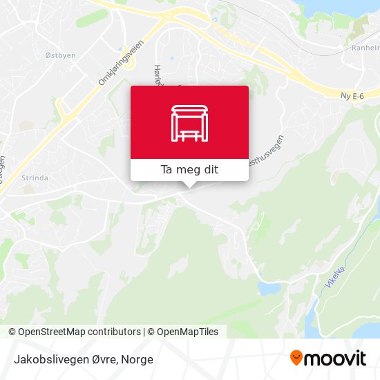 Jakobslivegen Øvre kart