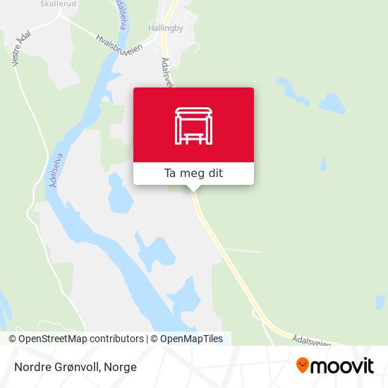Nordre Grønvoll kart
