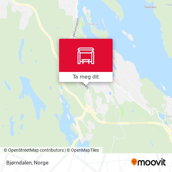 Bjørndalen kart