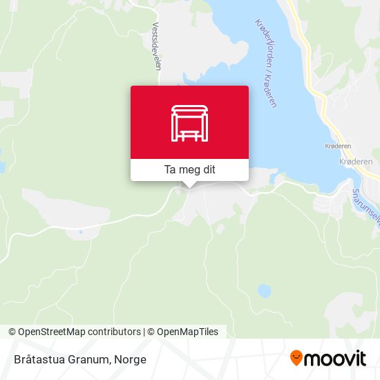 Bråtastua Granum kart