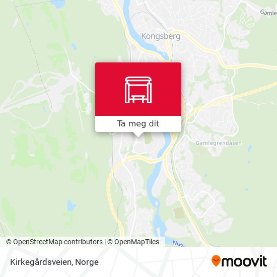 Kirkegårdsveien kart