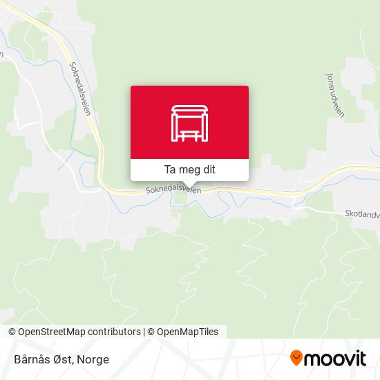 Bårnås Øst kart