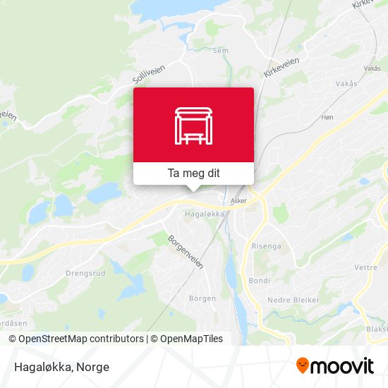 Hagaløkka kart