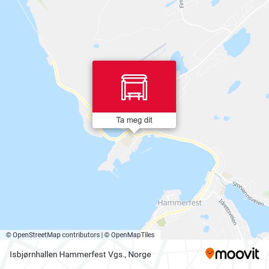 Isbjørnhallen Hammerfest Vgs. kart