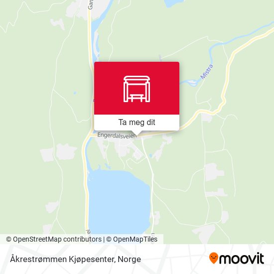 Åkrestrømmen Kjøpesenter kart