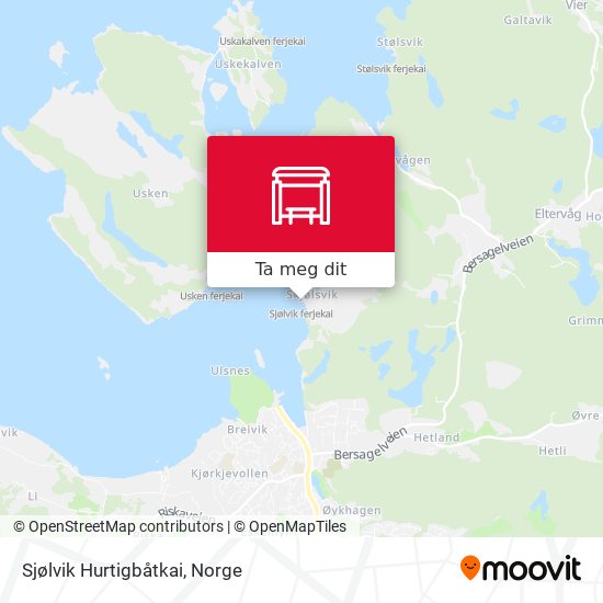 Sjølvik Hurtigbåtkai kart