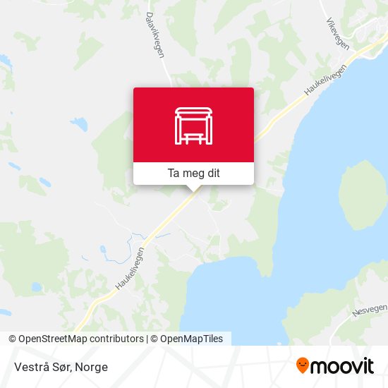 Vestrå Sør kart