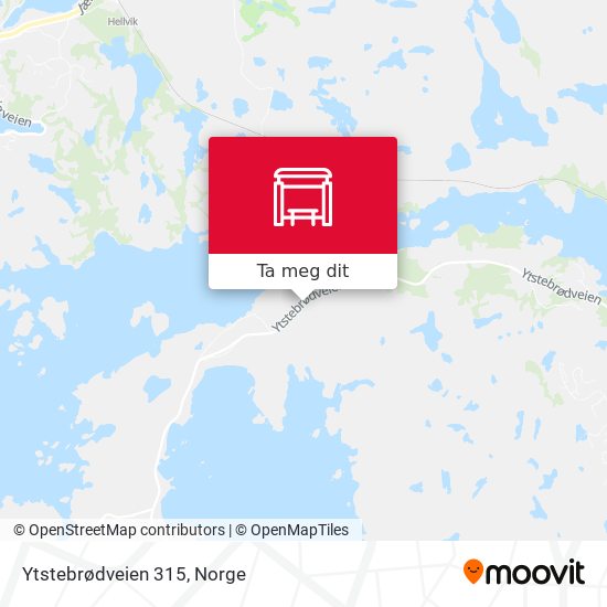 Ytstebrødveien 315 kart
