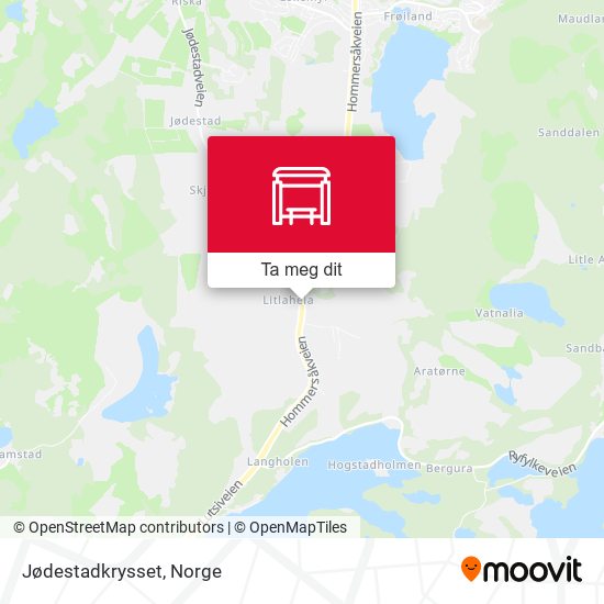 Jødestadkrysset kart