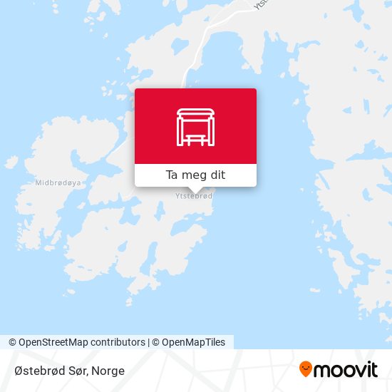 Østebrød Sør kart