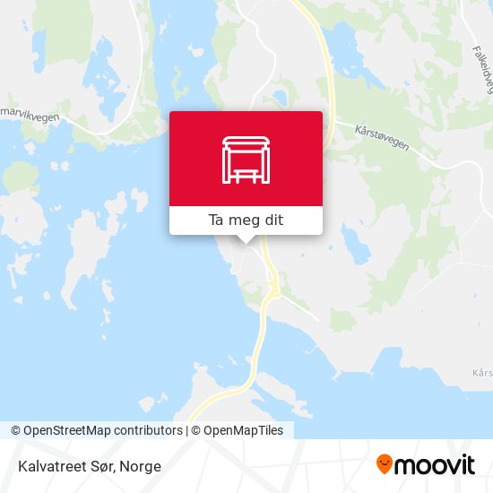 Kalvatreet Sør kart