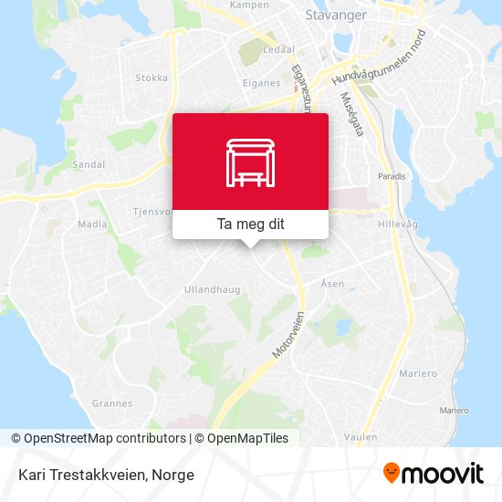 Kari Trestakkveien kart