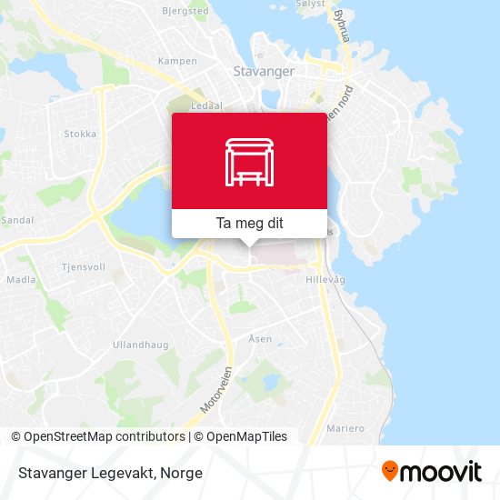 Stavanger Legevakt kart