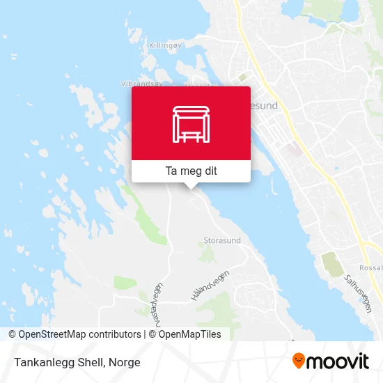 Tankanlegg Shell kart